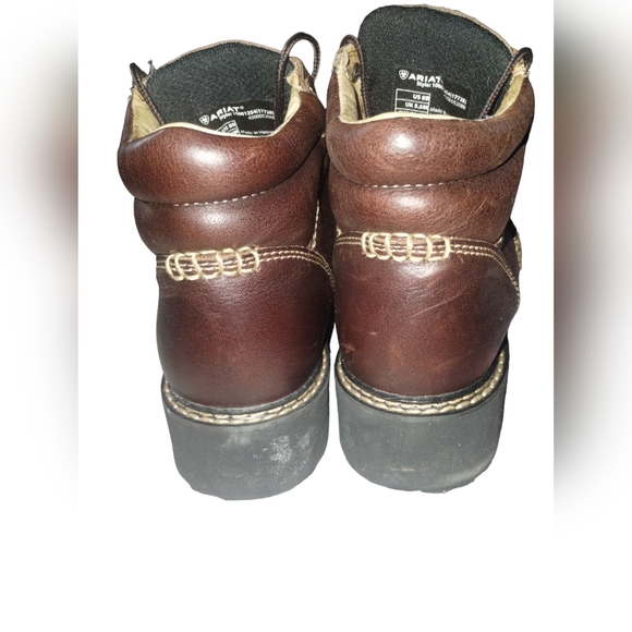 Ariat Canyon Boots Womens 8B Lace Up Combat Boot Mocha Brown Leather Wor… - Picture 3 of 8